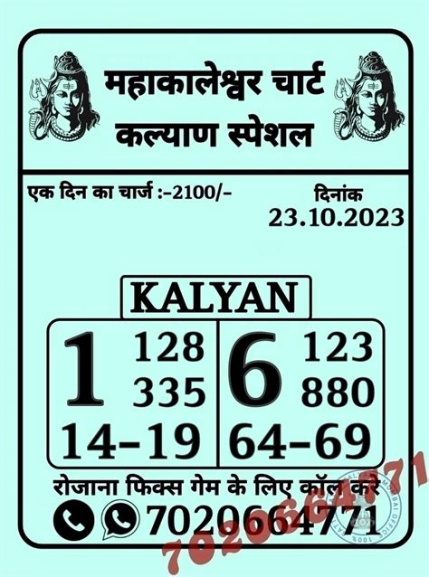 kalyan chart guessing today